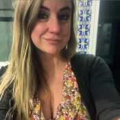 Lady sov